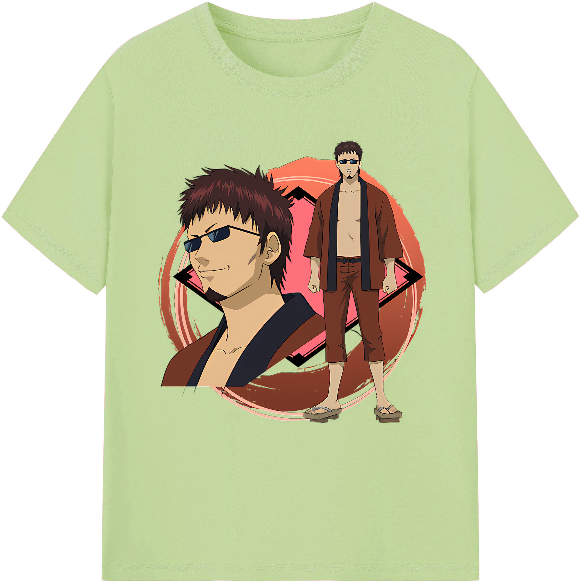 （画像用） ぎんたま 坂田銀時（さかたぎんとき） 神楽 志村新八（しむら しんぱち） GINTAMA Sakata Gintoki Kagura Shimura Shinpachi 綿100％半袖Tシャツ（フロントプリント）